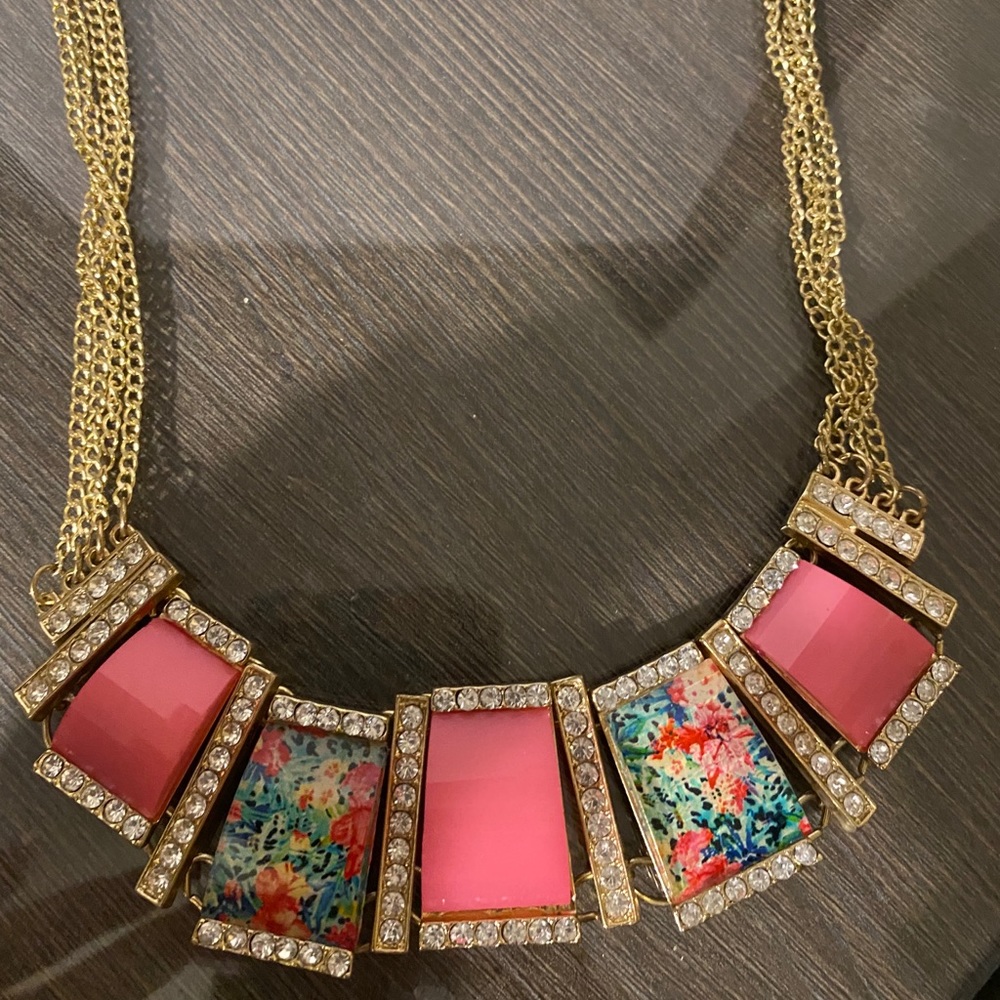 Multi colored Choker chain necklace